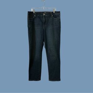 Bandolino Women's Dark Blue Straight Leg Jeans